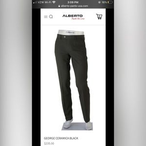 NWT🏷 | Black Alberto Çeramica Dress Pants